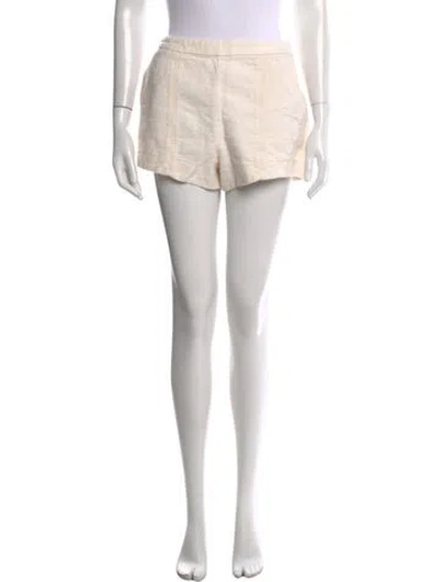 Pre-owned Doen Mini Shorts In White