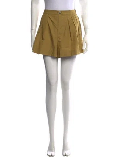 Pre-owned Doen Mini Shorts In Yellow