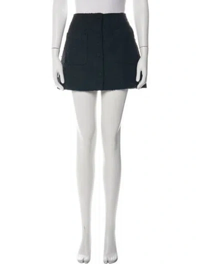 Pre-owned Doen Mini Skirt In Black