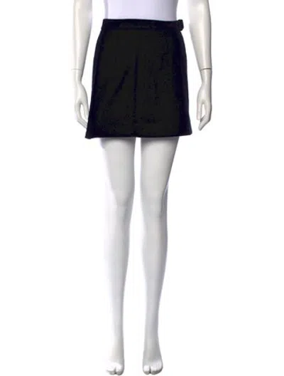 Pre-owned Doen Mini Skirt In Black/neutrals