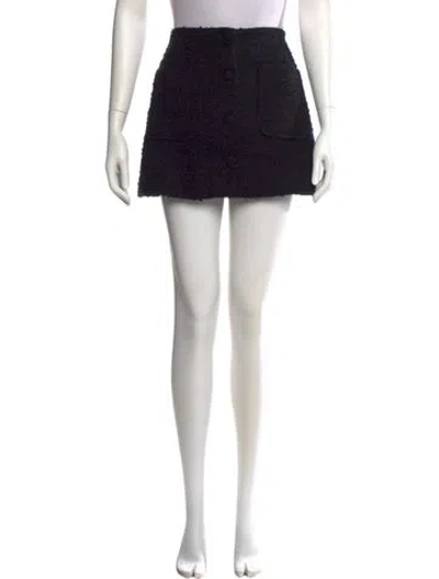 Pre-owned Doen Mini Skirt In Blue