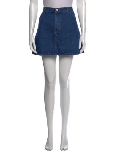 Pre-owned Doen Mini Skirt W/ Tags In Blue