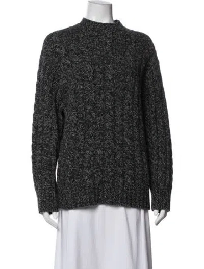 Pre-owned Doen Mock Neck Sweater In Blue