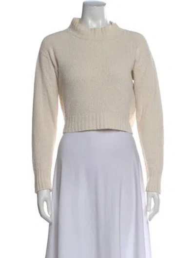 Pre-owned Doen Mock Neck Sweater In Neutral