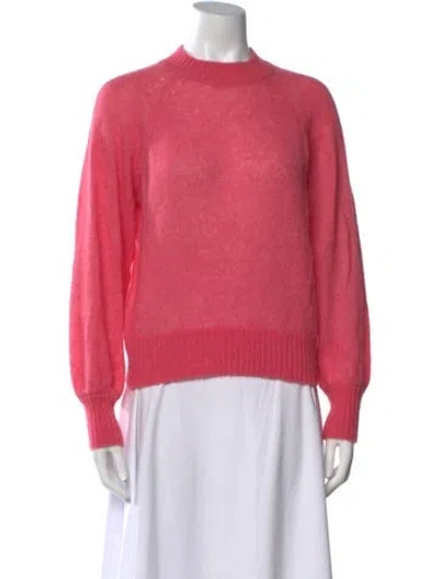 Pre-owned Doen Mock Neck Sweater In Pink