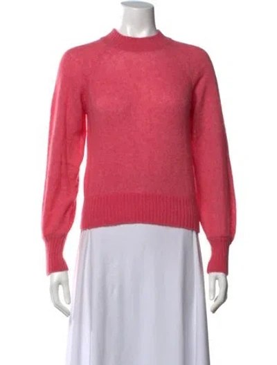 Pre-owned Doen Mock Neck Sweater In Pink