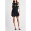 Doen Linen Monroe Mini Dress In Black
