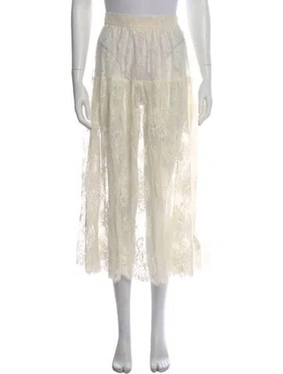 Pre-owned Doen Nylon Midi Length Skirt In Neutral