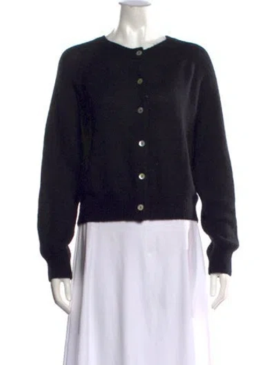 Pre-owned Doen Open Front Sweater In Black
