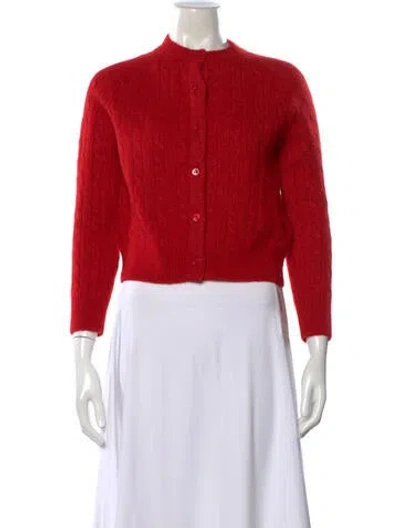 Pre-owned Doen Open Front Sweater W/ Tags In Red