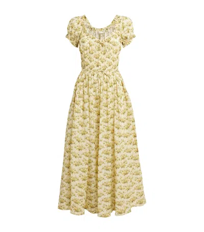 Doen Organic Cotton Ashlynn Maxi Dress In Yellow