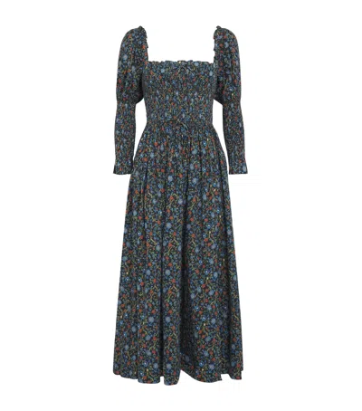 Doen Organic Cotton Bijou Maxi Dress In Gray