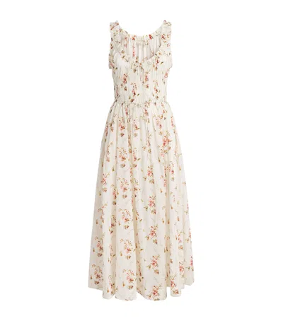 Doen Dôen Organic Cotton Emmaretta Midi Dress In Multi