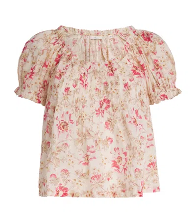 Doen Organic Cotton Floral Frederica Blouse