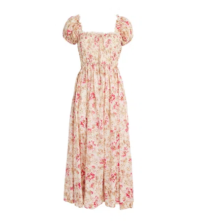 Doen Organic Cotton Floral Stanza Maxi Dress