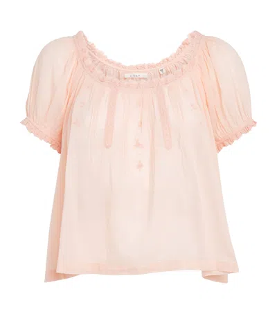 Doen Dôen Organic Cotton Frederica Blouse In Pink