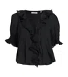 Doen Organic Cotton Henri Blouse In Black