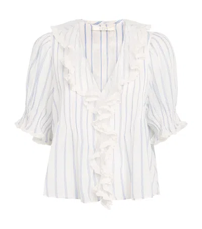 Doen Dôen Organic Cotton Henri Blouse In White