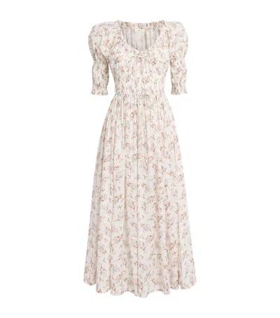 Doen Dôen Organic Cotton Ischia Midi Dress In White