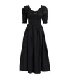 Doen Organic Cotton Ischia Midi Dress In Black