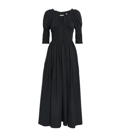 Doen Dôen Organic Cotton Ischia Midi Dress In Blue