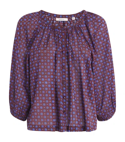 Doen Dôen Organic Cotton Jiana Blouse In Purple