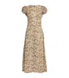 Doen Rhodia Floral-print Organic Cotton-voile Midi Dress