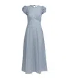 Doen Dôen Romina Floral Organic Cotton Maxi Dress In Blue