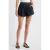 Doen Dôen Paige Cotton Shorts In Black