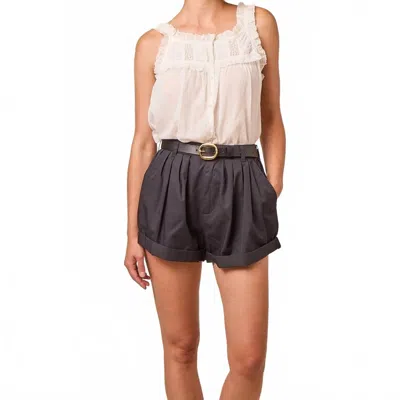 Doen Paige High Waist Shorts In Black