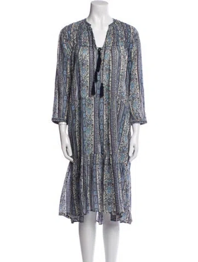 Pre-owned Doen Paisley Print Midi Length Dress