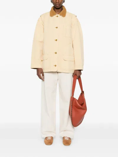 Doen Pascual Corduroy-trimmed Cotton-canvas Jacket In Multi