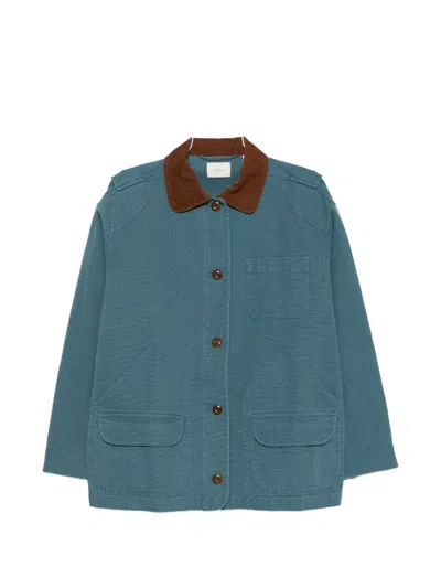 DOEN PASCUAL CONTRAST-COLLAR JACKET