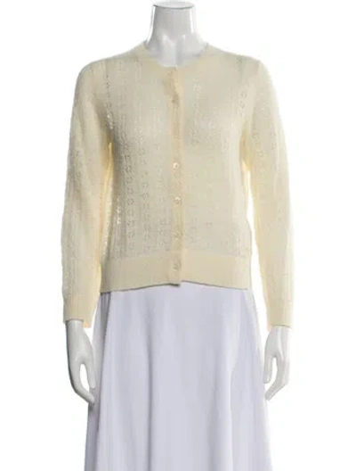 Pre-owned Doen Patterned Crew Neck Sweater In Neutrals