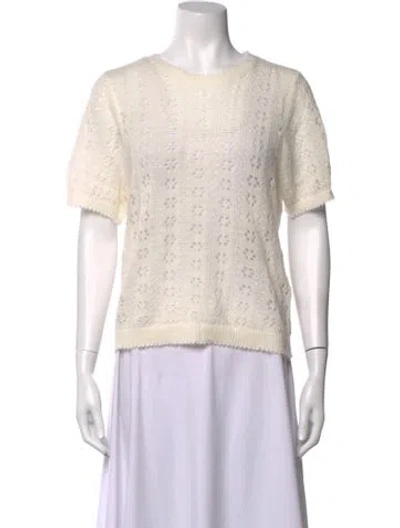 Pre-owned Doen Patterned Crew Neck Sweater W/ Tags In Neutrals