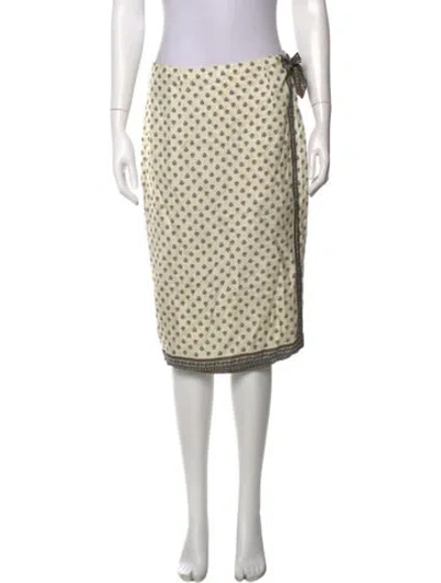 Pre-owned Doen Patterned Midi Length Skirt W/ Tags In Neutral