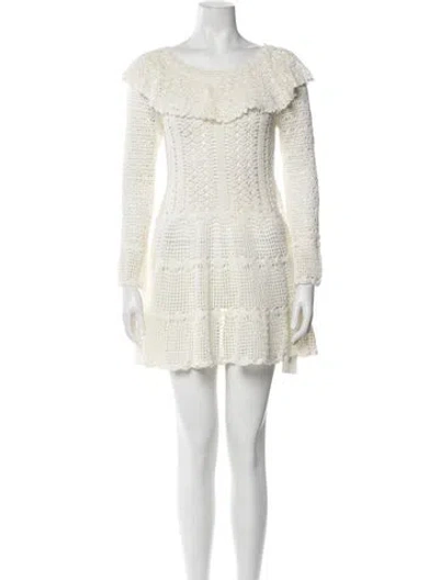 Pre-owned Doen Patterned Mini Dress W/ Tags In Neutrals