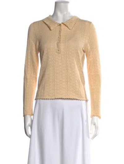 Pre-owned Doen Patterned Sweater In Neutral