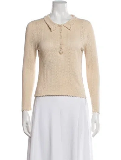 Pre-owned Doen Patterned Sweater In Neutrals