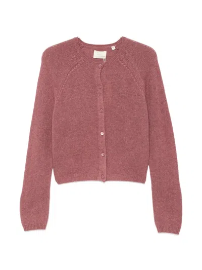 Doen Peroline Cashmere Cardigan In Pink