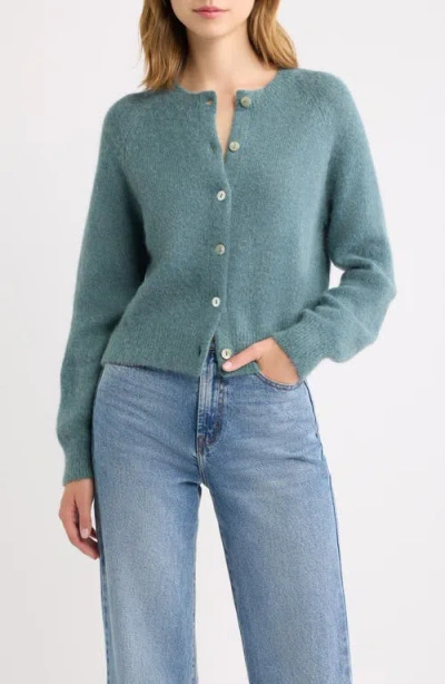Doen Dôen Petra Alpaca & Merino Wool Blend Cardigan In Seafare