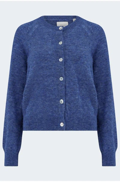 Doen Petra Cardigan In Blue Dusk
