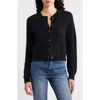 Doen Dôen Petra Crystal Button Cardigan In Black