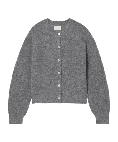 Doen Petra Knitted Cardigan In Gray