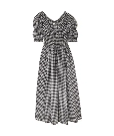 Doen Plaid Dress In Gray