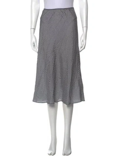 Pre-owned Doen Plaid Print Midi Length Skirt In Multi