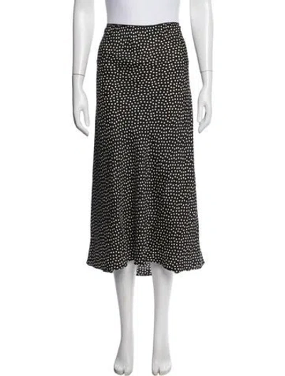 Pre-owned Doen Polka Dot Print Midi Length Skirt In Multi