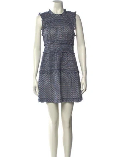 Pre-owned Doen Printed Mini Dress In Multi