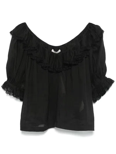 DOEN PUFF-SLEEVE BLOUSE - WOMEN'S - TENCEL™/RAMIE