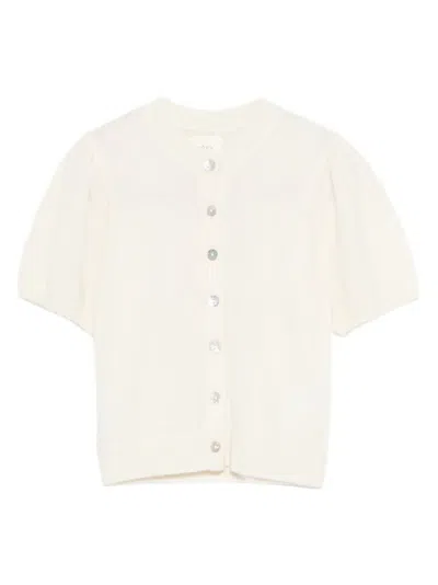 Doen Puff-sleeves Anisa Knit In White
